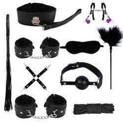 Erotic Japanese BDSM Set Bondage Restraint Kit Bondage Suit Handcuffs Nipple Clamps