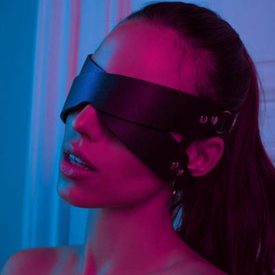 Silicone ABS BDSM Set Bondage Eye Mask Couple Sex Toy Leather Slave