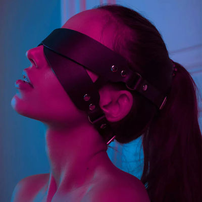 Silicone ABS BDSM Set Bondage Eye Mask Couple Sex Toy Leather Slave