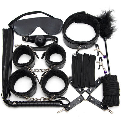 10 Set Light Self Bondage Kit Leather Kit SM Slave Passion Fetish Bed Restraints