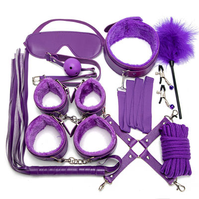 10 Set Light Self Bondage Kit Leather Kit SM Slave Passion Fetish Bed Restraints