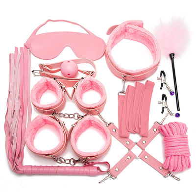 10 Set Light Self Bondage Kit Leather Kit SM Slave Passion Fetish Bed Restraints