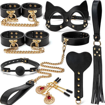 2kg Black Women Adult BDSM Set SM Leather Sex Toys Luxury Bondage Set