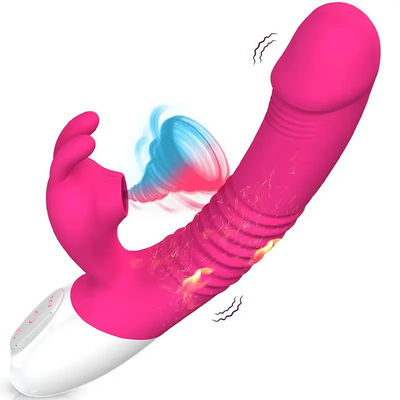 300g Usb Recharge Vibrator Sex Toy Pink Rabbit Personal Massager Heating Thrusting