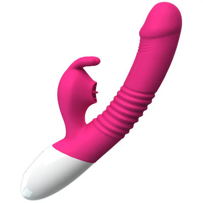 300g Usb Recharge Vibrator Sex Toy Pink Rabbit Personal Massager Heating Thrusting