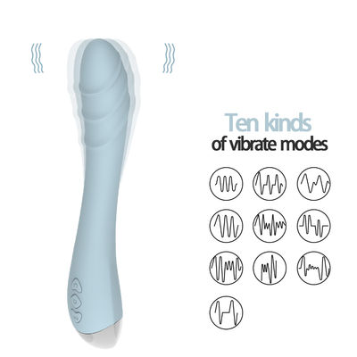Chargeable G Spot Vibrators Liquid Silicone Dildo Adult Sex Toy Clit Pussy 20.5cm