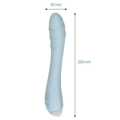 Chargeable G Spot Vibrators Liquid Silicone Dildo Adult Sex Toy Clit Pussy 20.5cm