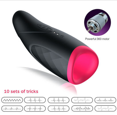 250g Real Vagina Male Masturbator Toy Cup Automatic Piston Telescopic Heating
