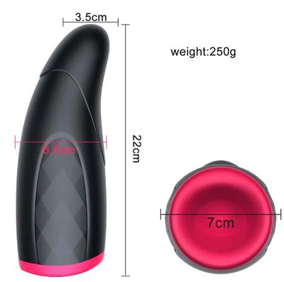 250g Real Vagina Male Masturbator Toy Cup Automatic Piston Telescopic Heating