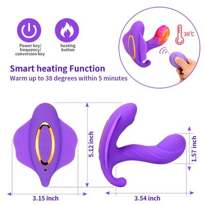 14cm Waterproof Bluetooth Vibrator Sex Toy Rechargeable Vibrating Panties For Women