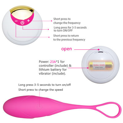 Wireless Remote Control Masturbation Dildo G Spot Silicone Vibrator Egg