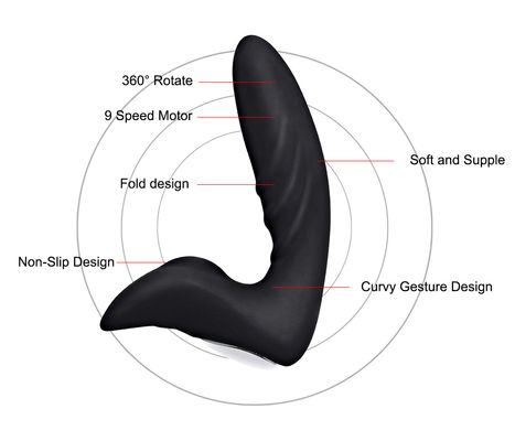 Rotating Electric Male Masturbator Toy Silicone Prostate Massage Porn Vibrator