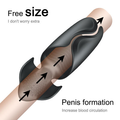 Penis Ring Male Cock Vibrator Automatic Enlargement  Male Masturbation Cup For Men