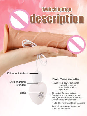 5.3Inch Vibrator Adult Toy Realistic Big Dildo Silicone Penis For Adult Women