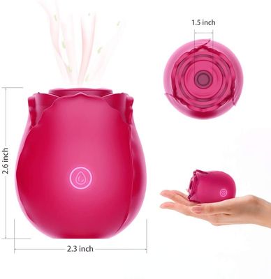 Red Cute Vagina Sucking Tongue Suction Vibrator Rose Vibrator Sex Toy
