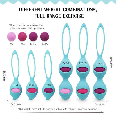 CE Vibrator Adult Toy Kegel Ball 35 X 140mm Women Postpartum Pelvic Floor Tightening