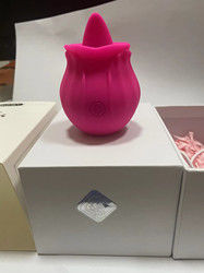 360g Tongue Vibrator Adult Toy Vibrator Sex Toy Vagina Sucking Pink Flower Shaped