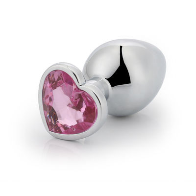 LED Sex Large Anal Plug Sex Toys Metal Heart Shape Underwear Cola Plug