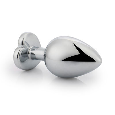 LED Sex Large Anal Plug Sex Toys Metal Heart Shape Underwear Cola Plug