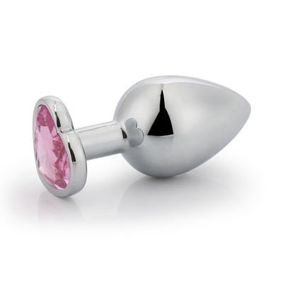 Extremo Pink Sex Stainless Steel Anal Plug Huge Butt Plug Heart Cola Toys Set