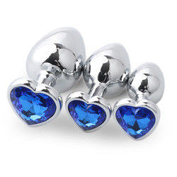 Extremo Pink Sex Stainless Steel Anal Plug Huge Butt Plug Heart Cola Toys Set