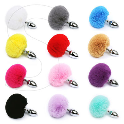 Metal Sex Thrusting Butt Plug Steel Toys Cola Fox Tail Anal Plug Set Butt Plug For Men