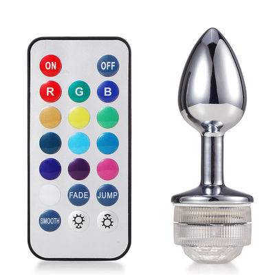 G Spot Cosplay Anal Plug Sex Toys Glow Tail Remote Control Lumineux  Jeweled Butt Plug
