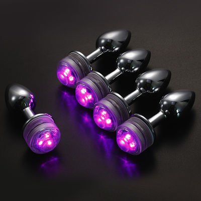 G Spot Cosplay Anal Plug Sex Toys Glow Tail Remote Control Lumineux  Jeweled Butt Plug