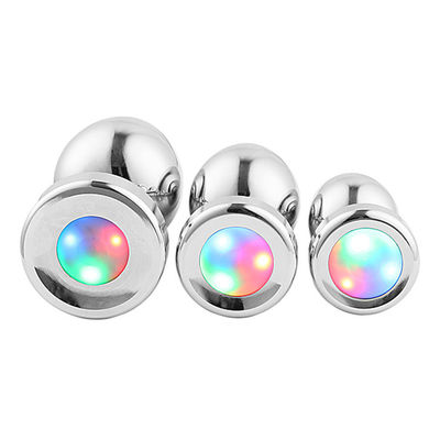 Sexy Wearable Mens Masturbation Toy Butt Plug Light Up Led Flashing Light