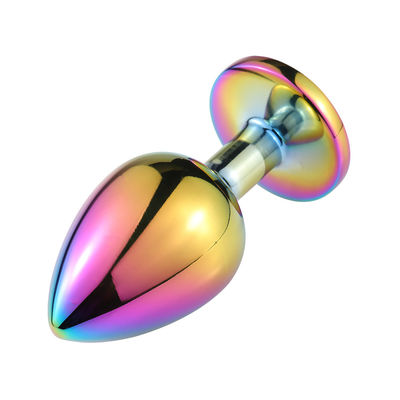 Round Masturbation Anal Plug Sex Toys Male Anal Toy Stimulator Crystal Accessory
