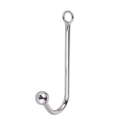 115g Men Anal Toy Hook With Ball Bondage Cock Stainless Steel For Men