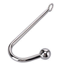 115g Men Anal Toy Hook With Ball Bondage Cock Stainless Steel For Men
