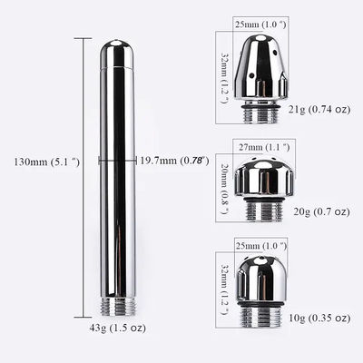 Metal Stainless Steel Homemade Anal Toy Masturbation Toy For Men Enema Kit