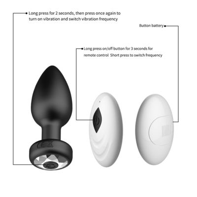 Wireless Thrusting Anal Plug Sex Toys Silicone USB Rechargeable 10 Frequency