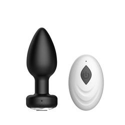 Wireless Thrusting Anal Plug Sex Toys Silicone USB Rechargeable 10 Frequency