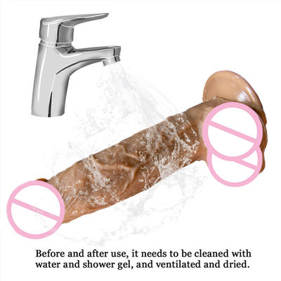 Artificial  Penis Anal  Male Realistic Dildo Liquid Soft  Silicone  Rubber  Sex Toys For Women  Strong Suction Cup Hands-Free