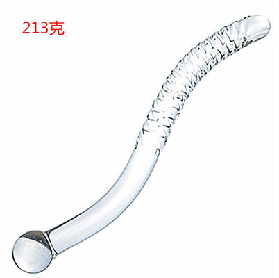 High Quality  Artificial  Handmade  Shot  Anal Plug Crystal Crystal Penis Shaped Glass Dildo For  Vagina