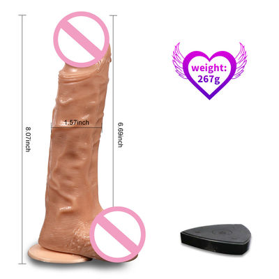 8 Inch Women Sex Toys Dildo Skin Feeling Tranporant Liquid Silicone Dildo
