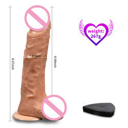 8 Inch Women Sex Toys Dildo Skin Feeling Tranporant Liquid Silicone Dildo