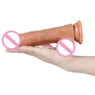8inch Youjizz Com Lesbian Female Dildo Thick Silicone Dildo Vibrator