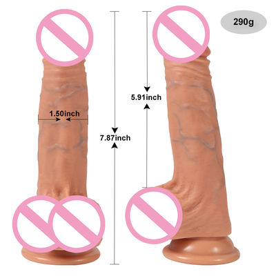 8inch Youjizz Com Lesbian Female Dildo Thick Silicone Dildo Vibrator