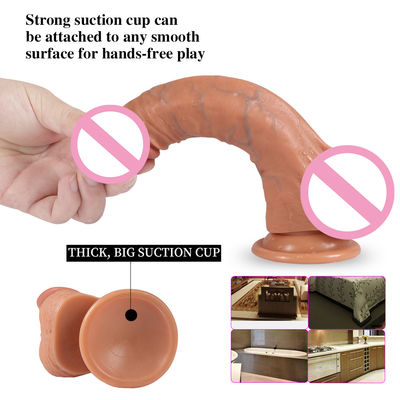 8inch Youjizz Com Lesbian Female Dildo Thick Silicone Dildo Vibrator
