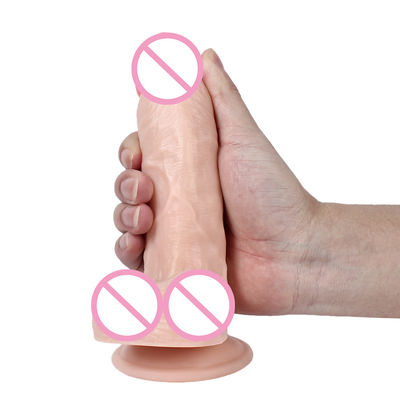 Flesh Penis Male Realistic Dildo 17.5 X 3.5cm Adult Women Sex Toys Liquid Soft Silicone