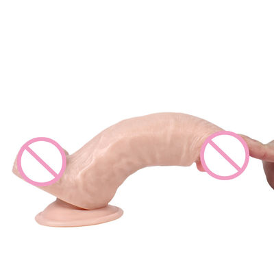 Flesh Penis Male Realistic Dildo 17.5 X 3.5cm Adult Women Sex Toys Liquid Soft Silicone
