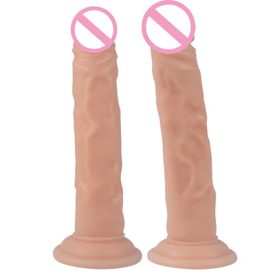 100% Waterproof 7.28in Big Realistic Soft Dildo Realistic Feel Look CE