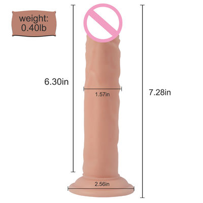 100% Waterproof 7.28in Big Realistic Soft Dildo Realistic Feel Look CE