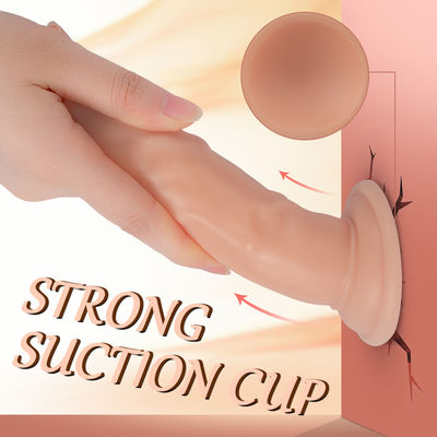 100% Waterproof 7.28in Big Realistic Soft Dildo Realistic Feel Look CE