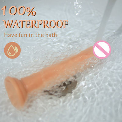 100% Waterproof 7.28in Big Realistic Soft Dildo Realistic Feel Look CE