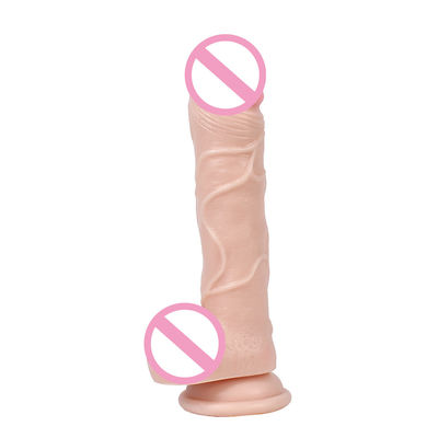 Pvc Penis Male Realistic Dildo Liquid Silicone Dildo Waterproof CE