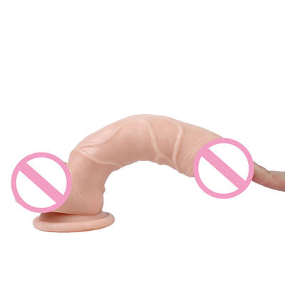 Pvc Penis Male Realistic Dildo Liquid Silicone Dildo Waterproof CE